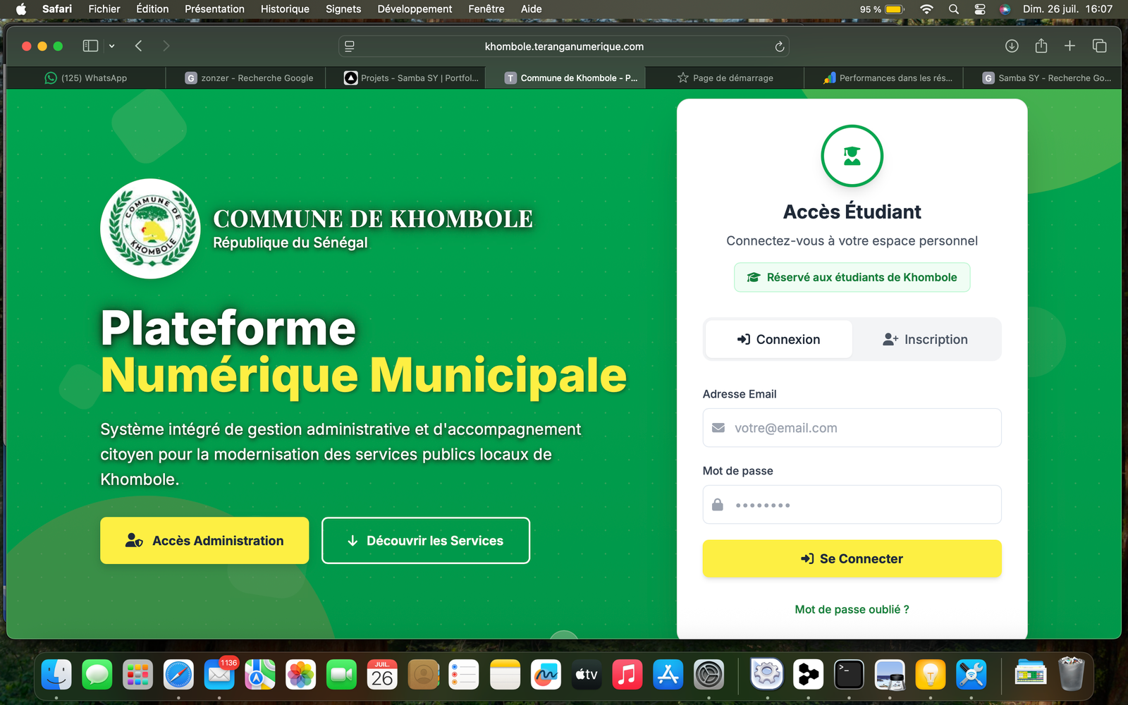 Plateforme de Collecte CV - Khombole