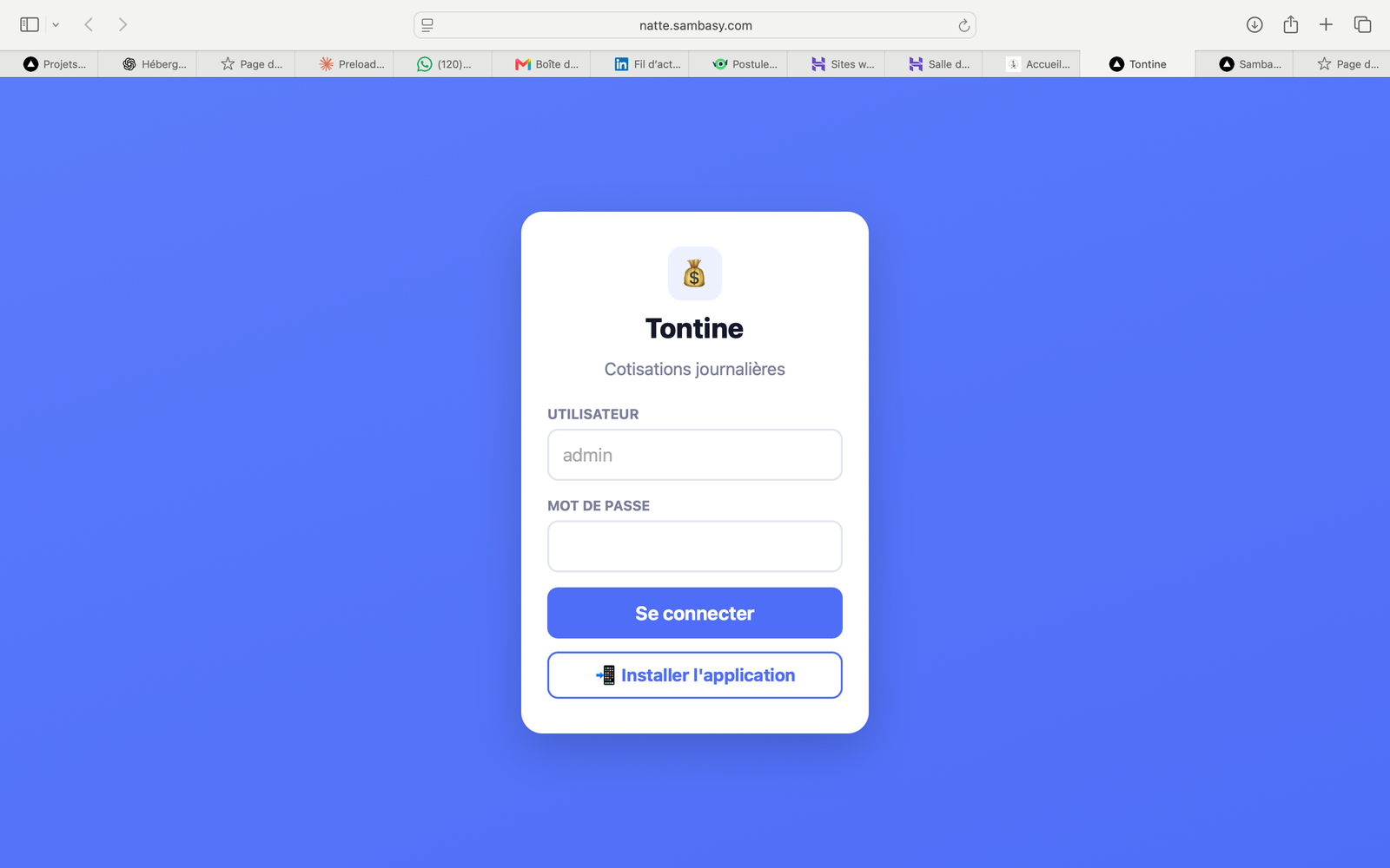 Natte - Gestion des Tontines